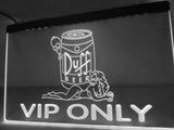 Duff VIP Only (2) LED Neon Sign Electrical - White - TheLedHeroes