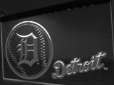 Detroit Tigers Baseball LED Neon Sign Electrical - White - TheLedHeroes