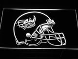Grand Rapids Rampage Helmet LED Neon Sign USB - White - TheLedHeroes