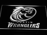 Austin Wranglers LED Neon Sign Electrical - White - TheLedHeroes