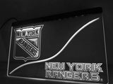 New York Rangers LED Neon Sign USB - White - TheLedHeroes