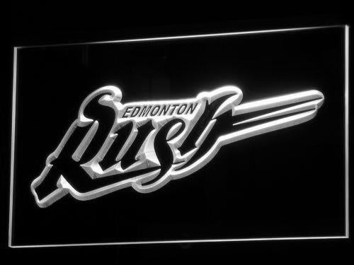 Edmonton Rush LED Neon Sign Electrical - White - TheLedHeroes