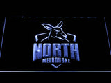 North Melbourne Football Club LED Neon Sign USB - White - TheLedHeroes