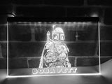FREE Star Wars Boba Fett LED Sign - White - TheLedHeroes
