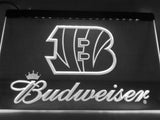 Cincinnati Bengals Budweiser LED Neon Sign USB - White - TheLedHeroes