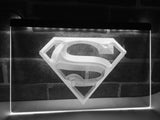Superman Hero Cave LED Neon Sign Electrical - White - TheLedHeroes