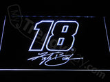FREE Kyle Busch LED Sign - White - TheLedHeroes