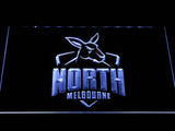 FREE North Melbourne Football Club LED Sign - White - TheLedHeroes