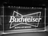 Budweiser King of Beer (2) LED Neon Sign Electrical - White - TheLedHeroes