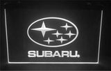 Subaru LED Neon Sign USB - White - TheLedHeroes