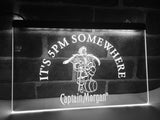 Captain Morgan It's 5 pm Somewhere LED Neon Sign Electrical - White - TheLedHeroes