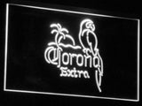 Corona Extra Parrot LED Neon Sign USB - White - TheLedHeroes