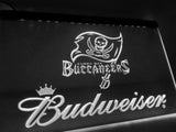 Tampa Bay Buccaneers Budweiser LED Neon Sign Electrical - White - TheLedHeroes