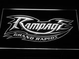 Grand Rapids Rampage LED Neon Sign USB - White - TheLedHeroes