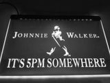 FREE Johnnie Walker It's 5pm Somewhere LED Sign - White - TheLedHeroes