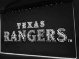 Texas Rangers (4) LED Neon Sign Electrical - White - TheLedHeroes