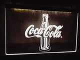 FREE Coca Cola Bottle 2 LED Sign - White - TheLedHeroes