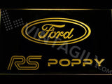 Ford RS Poppy LED Neon Sign Electrical - Yellow - TheLedHeroes