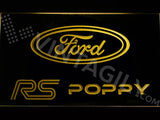 Ford RS Poppy LED Sign - Yellow - TheLedHeroes
