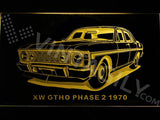 Ford XW GTHO Phase 2 1970 LED Neon Sign USB - Yellow - TheLedHeroes