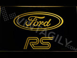 Ford RS LED Neon Sign USB - Yellow - TheLedHeroes