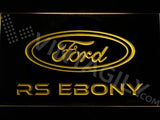 Ford RS Ebony LED Neon Sign USB - Yellow - TheLedHeroes