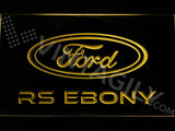 Ford RS Ebony LED Sign - Yellow - TheLedHeroes