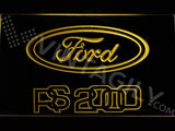 Ford RS 2000 LED Neon Sign USB - Yellow - TheLedHeroes