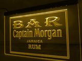 Captain Morgan Jamaica Rum Bar LED Neon Sign Electrical - Yellow - TheLedHeroes