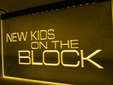 New Kids On the Block LED Neon Sign USB - Yellow - TheLedHeroes