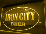 Iron City Beer LED Neon Sign Electrical - Yellow - TheLedHeroes