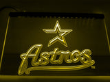Houston Astros (2) LED Neon Sign Electrical - Yellow - TheLedHeroes