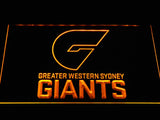 Greater Western Sydney Giants LED Neon Sign USB - Yellow - TheLedHeroes
