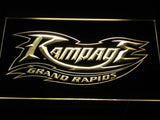 Grand Rapids Rampage LED Neon Sign Electrical - Yellow - TheLedHeroes
