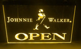 Johnnie Walker Open LED Neon Sign Electrical - Yellow - TheLedHeroes