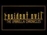 Resident Evil The Umbrella Chronicles LED Neon Sign USB - Yellow - TheLedHeroes
