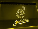 Cleveland Indians (3) LED Neon Sign Electrical - Yellow - TheLedHeroes