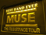 FREE Muse Best Band Ever LED Sign - Yellow - TheLedHeroes