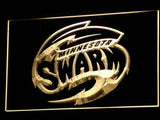 Minnesota Swarm LED Neon Sign USB - Yellow - TheLedHeroes