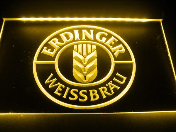 Erdinger Weissbr?񵠌ED Neon Sign USB - Yellow - TheLedHeroes