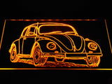 Volkswagen Beetle LED Neon Sign USB - Yellow - TheLedHeroes