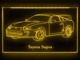 FREE Toyota Supra (2) LED Sign - Yellow - TheLedHeroes