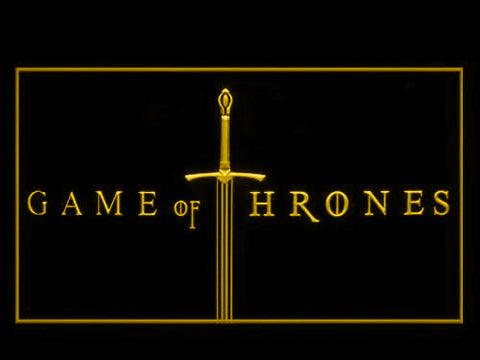 FREE Game Of Thrones (2) LED Sign - Yellow - TheLedHeroes