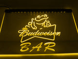 FREE Budweiser Frog Bar LED Sign - Yellow - TheLedHeroes