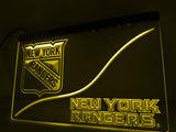 FREE New York Rangers LED Sign - Yellow - TheLedHeroes