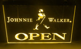 FREE Johnnie Walker Open LED Sign - Yellow - TheLedHeroes