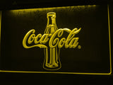 Coca Cola Bottle 2 LED Neon Sign USB - Yellow - TheLedHeroes