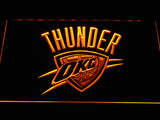 Oklahoma City Thunder LED Neon Sign USB - Yellow - TheLedHeroes