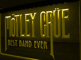 FREE Motley Crue Best Band Ever LED Sign - Yellow - TheLedHeroes
