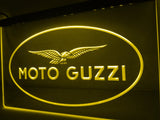 Moto Guzzi Motorcycle LED Neon Sign Electrical - Yellow - TheLedHeroes